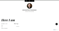 Desktop Screenshot of developingponderer.com